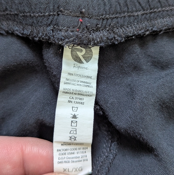 Ripzone Youth XL Black Joggers - Picture 4 of 6